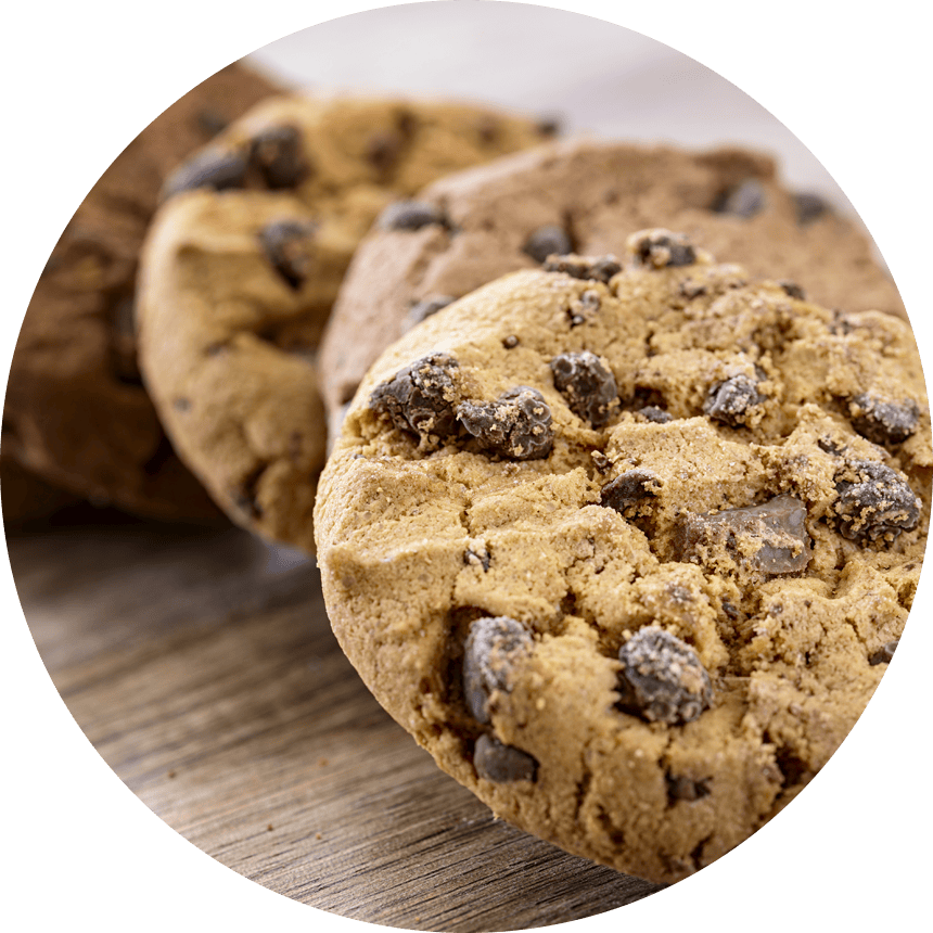 Ilustrační obrázek cookies - soubory, které používáme k optimalizaci uživatelského prostředí na našich webových stránkách a k zajištění funkčnosti našich služeb.
