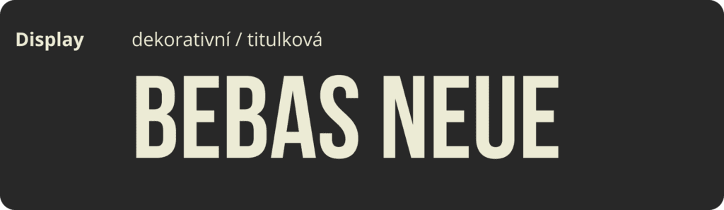 Ukázka fontu Display