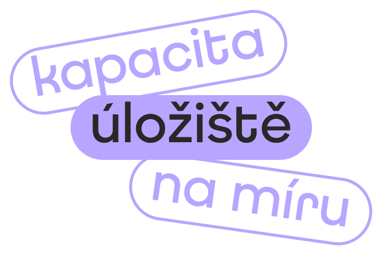 Titulek Kapacita úložiště na míru ve výpisu výhod služby Datové úložiště